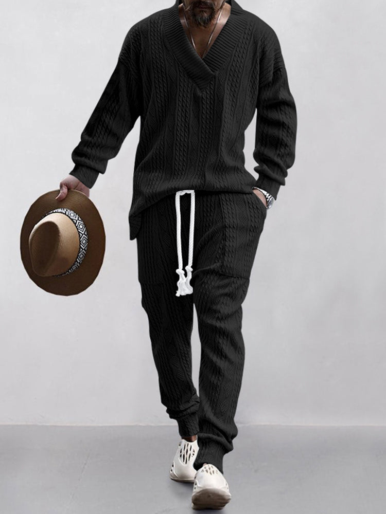 Athleisure Cable Jacquard szett