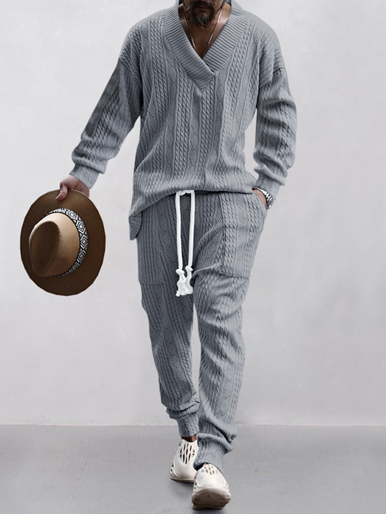 Athleisure Cable Jacquard szett