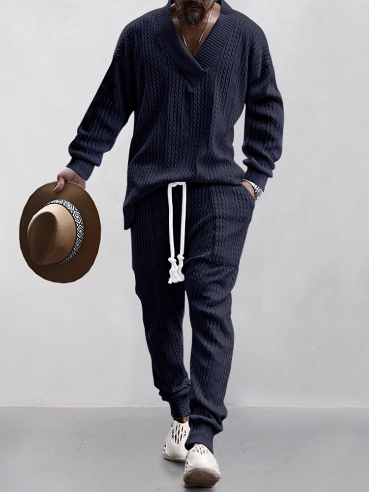 Athleisure Cable Jacquard szett