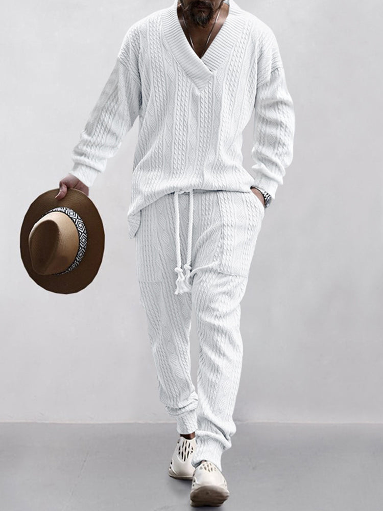 Athleisure Cable Jacquard szett