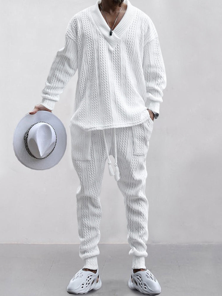Athleisure Cable Jacquard szett