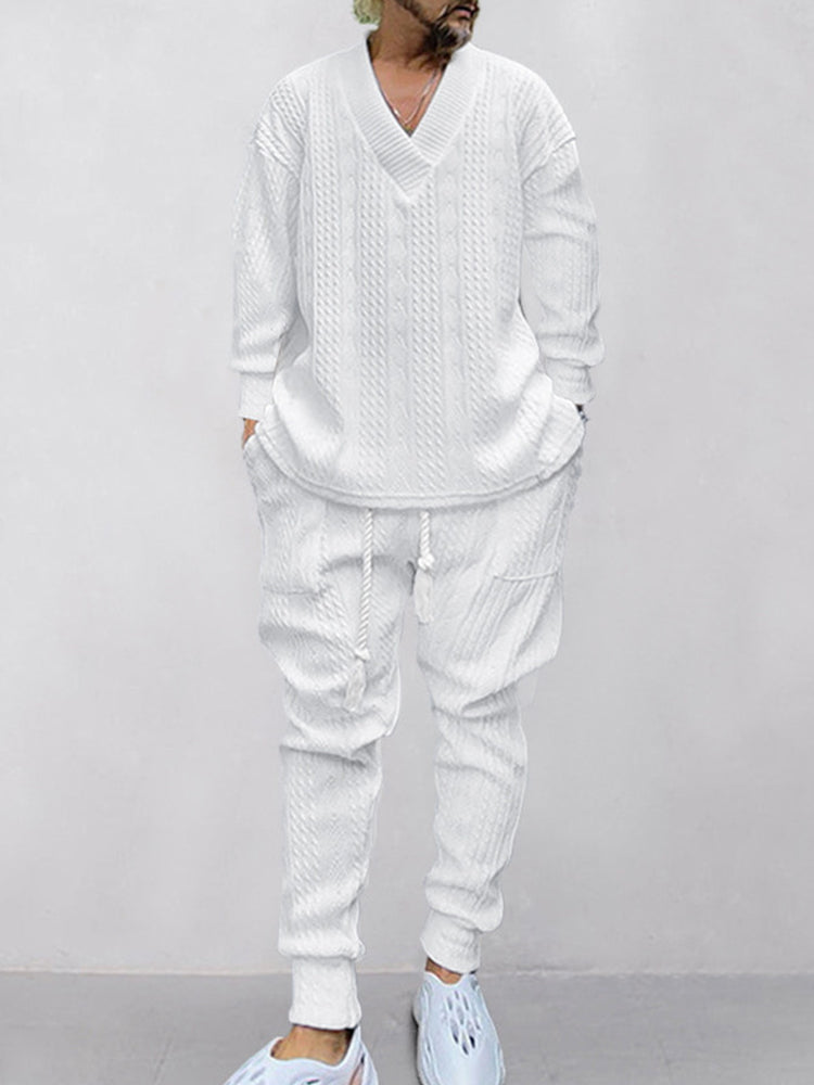 Athleisure Cable Jacquard szett