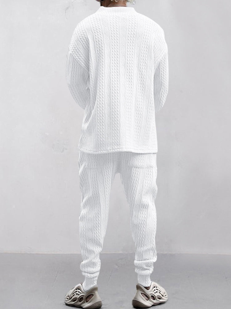 Athleisure Cable Jacquard szett